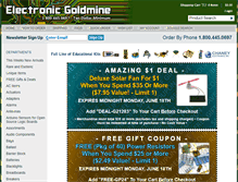 Tablet Screenshot of goldmine-elec-products.com